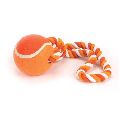 Boss Pet Digger's Multicolored Rubber Assorted Styles Tennis Ball Tug Toys Large 1 pk