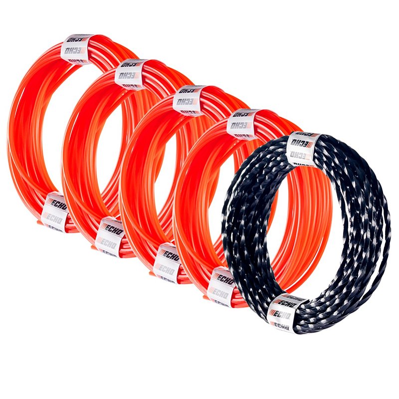 Echo 102152955 Pre-Cut Trimmer Line, 0.095 in Dia, 18 ft L, Nylon