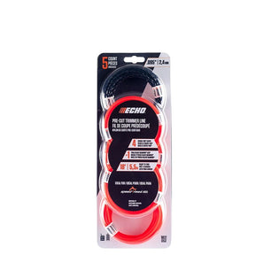 Echo 102152955 Pre-Cut Trimmer Line, 0.095 in Dia, 18 ft L, Nylon