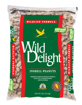 Wild Delight Assorted Species In-Shell Peanuts Wild Bird Food 5 lb, Pack of 4