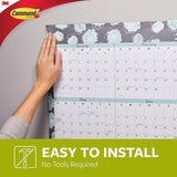 Command 17024-136ES Small Poster Strip, 5/8 in W, 1.813 in L, Foam Backing, White, 1 lb