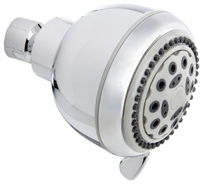 Stylewise K701CP Shower Head, Round, 1.8 gpm, 5 -Spray Function, Polished Chrome, 3.35 in Dia