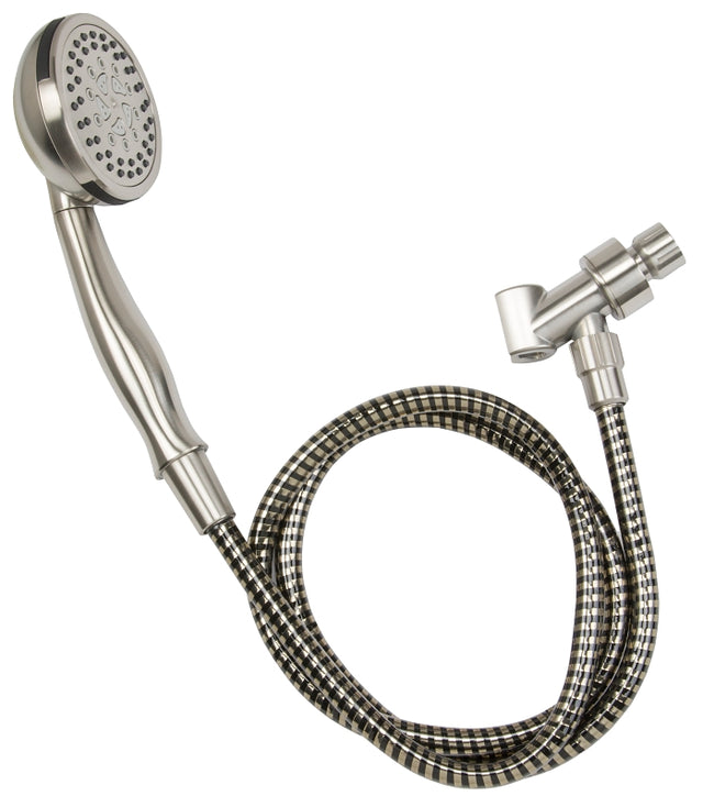 Stylewise K745BN Handheld Shower, 1.8 gpm, 5 -Spray Function, Brushed Nickel, 60 in L Hose