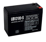 Universal Power Group UB12100-S 10 Ah 12 V Lead Acid Battery, Pack of 2