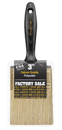 Wooster P3973-3 Paint Brush, 3 in W, Flat Brush, 2-11/16 in L Bristle, Polyester Bristle, Beavertail Handle