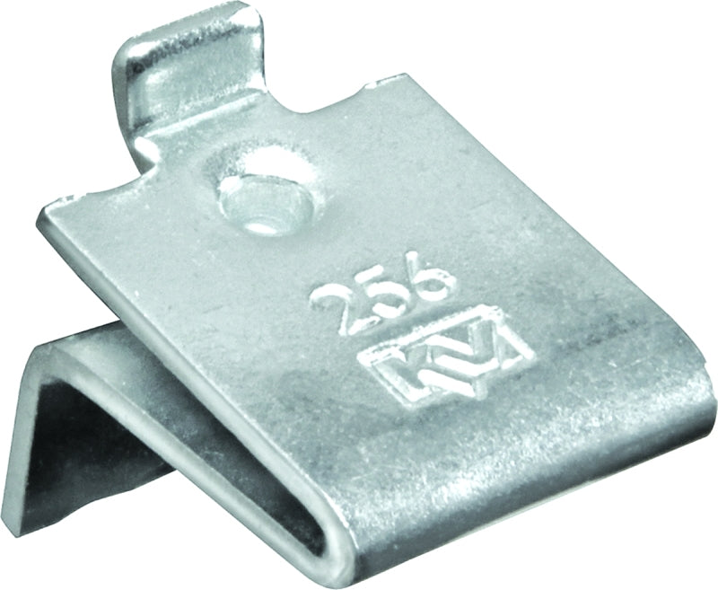 Knape & Vogt 256P ZC Pilaster Shelf Support Clip, Adjustable, Zinc, Steel