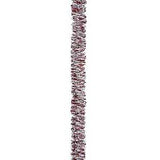 Holidaytrims 3786452 Deluxe Angel Hair Garland, 15 ft L, Red/Silver, Pack of 12