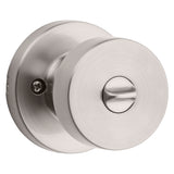 Kwikset Signature Series 730PSK RDT 15 CP Privacy Lockset, Pismo Design, Knob Handle, Satin Nickel, Zinc, Silver, Yes