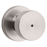 Kwikset Signature Series 730PSK RDT 15 CP Privacy Lockset, Pismo Design, Knob Handle, Satin Nickel, Zinc, Silver, Yes