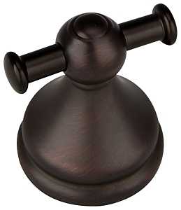 Boston Harbor L5053-50-10-3L Double Robe Hook, 2 -Hook, Zinc, Oil-Rubbed Bronze, Wall