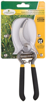 Landscapers Select SE3218 Pruning Shear, 1/2 in Cutting Capacity, Steel Blade, Steel Handle, Cushion Grip Handle