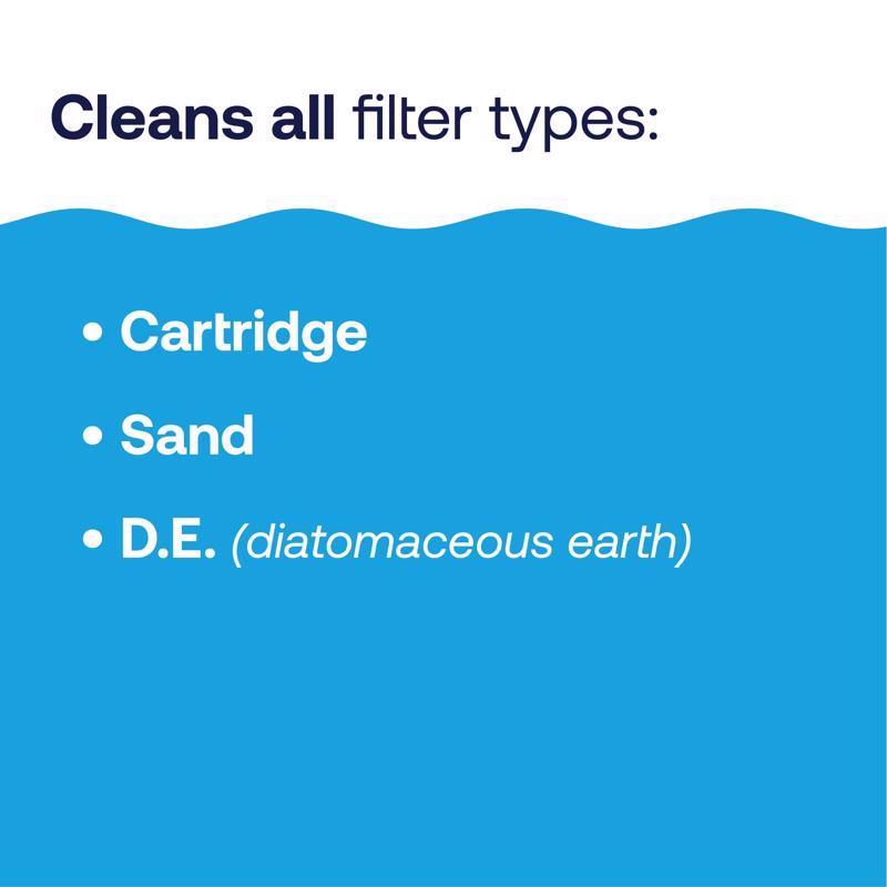 HTH Pool Care Liquid Filter Cleaner 32 oz, Pack of 4