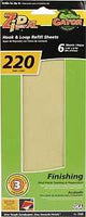 Gator ZipXL 7249 Sanding Sheet Refill, 9-7/8 in L, 3-7/8 in W, 220 Grit, Extra Fine, Aluminum Oxide Abrasive