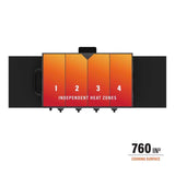 Blackstone 4 Burner Liquid Propane Outdoor Griddle Black