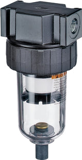 Tru-Flate 24-311 Air Line Filter, Manual, Polycarbonate, 6.1 in H