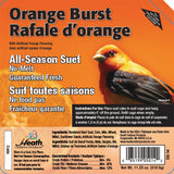 Heath 16646 Sunflower Seed Wild Bird Food, 11.25 oz, All-Season, Suet, Cake, Orange Burst, Pack of 12