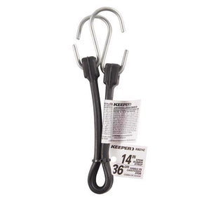 Keeper Black Tarp Strap 14 in. L 1 pk, Pack of 10