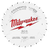 Milwaukee 48-40-0620 Circular Saw Blade, 6-1/2 in Dia, 5/8 in Arbor, 24-Teeth, Cobalt/Tungsten Carbide Cutting Edge, 1/PK