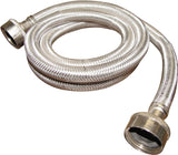 Plumb Pak PP23821 Washing Machine Discharge Hose, 3/4 in ID, 4 ft L, FHT x FHT, Stainless Steel
