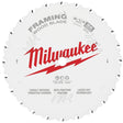 Milwaukee 48-40-0820 Circular Saw Blade, 8-1/4 in Dia, 5/8 in Arbor, 24-Teeth, Carbide Cutting Edge
