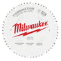 Milwaukee 48-40-1026 Circular Saw Blade, 10 in Dia, 5/8 in Arbor, 50-Teeth, Cobalt/Tungsten Carbide Cutting Edge
