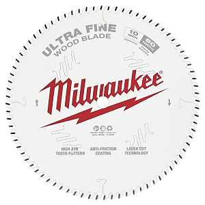 Milwaukee 48-40-1032 Circular Saw Blade, 10 in Dia, 5/8 in Arbor, 80-Teeth, Carbide Cutting Edge