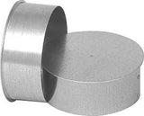 Imperial GV2007 Round End Cap, 6 in Dia, Steel, Galvanized
