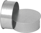 Imperial GV2007 Round End Cap, 6 in Dia, Steel, Galvanized