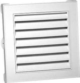 Canplas 626043-00 Gable Vent, 15.154 in L, 15.154 in W, Polypropylene, White