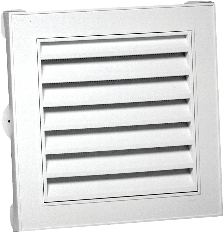 Canplas 626043-00 Gable Vent, 15.154 in L, 15.154 in W, Polypropylene, White