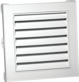 Canplas 626043-00 Gable Vent, 15.154 in L, 15.154 in W, Polypropylene, White