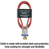 Master Lock 3/16 in. D X 36 in. L Vinyl Coated Steel Locking Cable