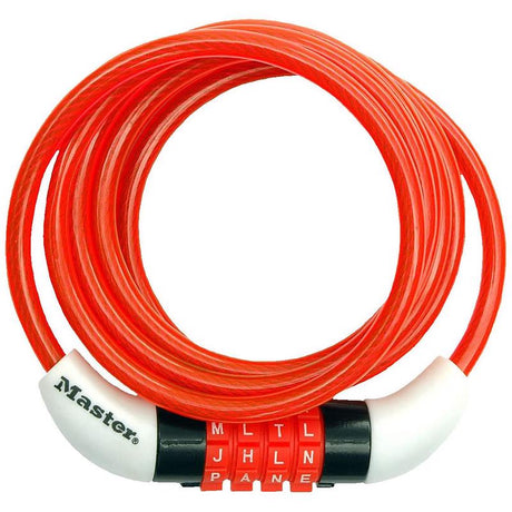 Master Lock 1/4 in. D X 60 in. L Vinyl Coated Steel Locking Cable