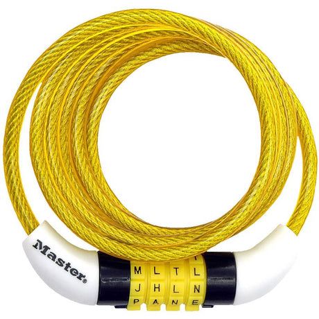Master Lock 1/4 in. D X 60 in. L Vinyl Coated Steel Locking Cable