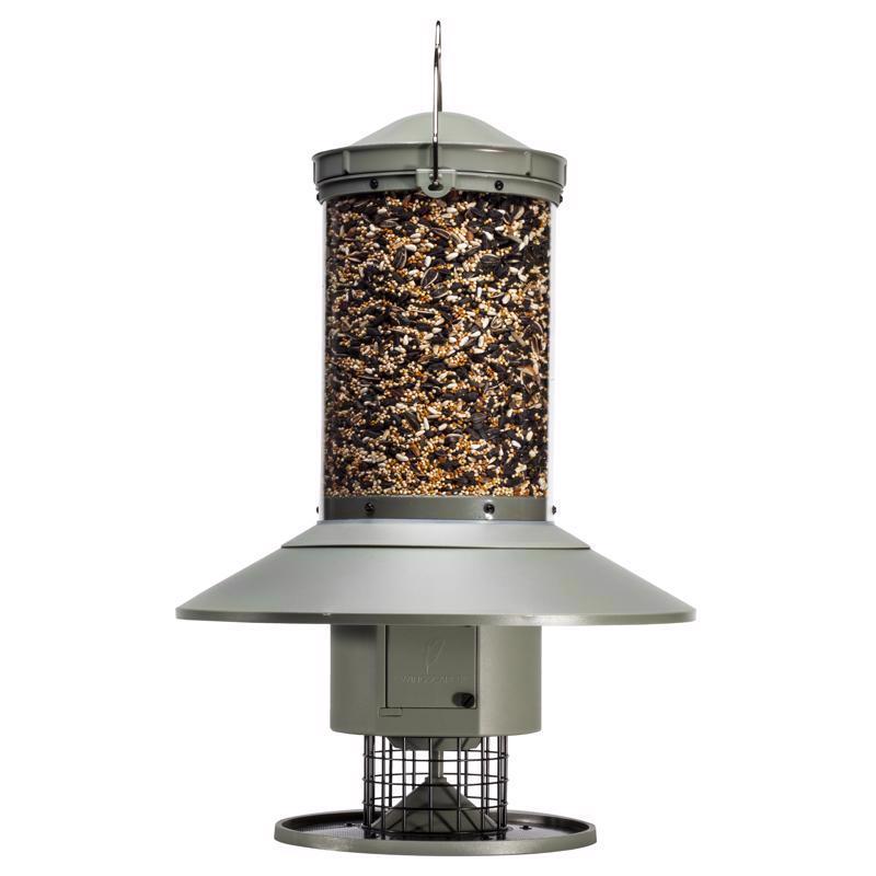 Wingscapes Wild Bird 1 gal Plastic Auto Feed Tube Bird Feeder 1 ports