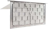 Master Flow LW1L Foundation Vent, 16 in W, 8 in H, 50 sq-in Net Free Ventilating Area, Aluminum, Pack of 12
