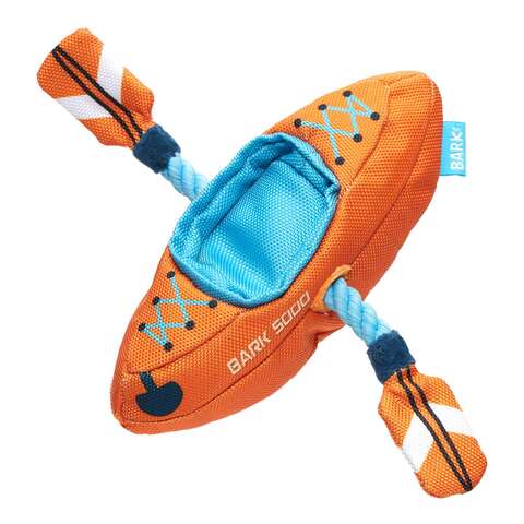 Bark Multicolored Plush Off-Track Kayak Dog Toy 1 pk, Pack of 3