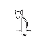 Prime-Line N 6502 Roller Assembly, 7/8 in Dia Roller, 1/4 in W Roller, Nylon/Steel, Silver, 2-Roller, 60 lb