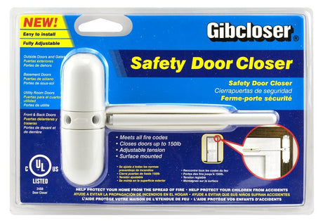 Gibcloser USA KC10HD CLO Door Closer, Automatic, 150 lb