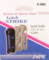 Prime-Line K 5004 Strike Plate, Black, Aluminum