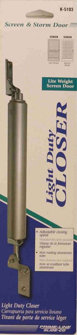 Prime-Line K 5103 Pneumatic Door Closer, 9 in L, Aluminum