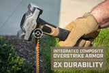 Spec Ops SPEC-M-DRILL2-S Drilling Hammer, 2 lb Head, Sledge Head