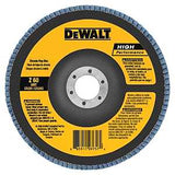 DEWALT DW8353 Flap Disc, 4-1/2 in Dia, 7/8 in Arbor, Coated, 80 Grit, Medium, Zirconium Oxide Abrasive