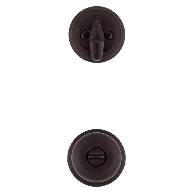 Kwikset Signature Series 99910-035 Combination Lockset, Knob Handle, Juno Design, Venetian Bronze, 2 Grade, Metal
