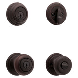Kwikset Signature Series 99910-035 Combination Lockset, Knob Handle, Juno Design, Venetian Bronze, 2 Grade, Metal