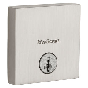 Kwikset Signature Series 258 SQT 15 SMT CP K4 V1 Deadbolt, 1 Grade, Zinc, Satin Nickel, 2-3/8 to 2-3/4 in Backset