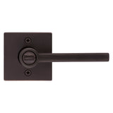 Kwikset Signature Series 156HFL SQT 11P Entry Lever, Pushbutton Lock, Venetian Bronze, Zinc, Residential, 2 Grade