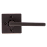 Kwikset Signature Series 155HFL SQT 11P Privacy Lever, Pushbutton Lock, Venetian Bronze, Zinc, Residential, 2 Grade
