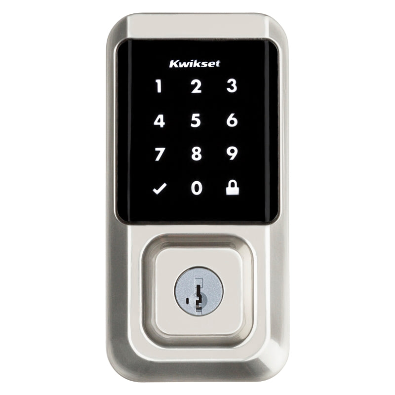 Kwikset Halo Series 939 WIFI TSCR 15 Electronic Deadbolt, Satin Nickel, Residential, AAA Grade, Zinc, ADA Compliant