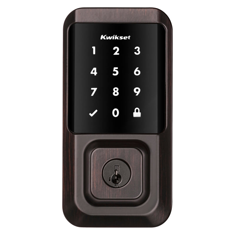 Kwikset Halo Series 939 WIFI TSCR 11P Electronic Deadbolt, Venetian Bronze, Residential, AAA Grade, Zinc, ADA Compliant